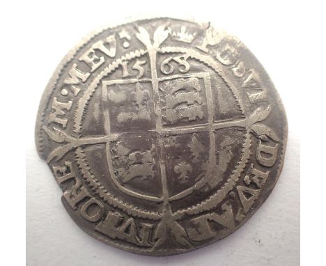 1568 silver hammered sixpence of Queen Elizabeth Tudor. P&amp;P Group 0 (£5+VAT for the first lot and £1+VAT for subsequent l