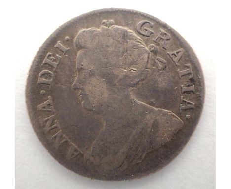 1710 silver Maundy fourpence of Queen Anne. P&amp;P Group 0 (£5+VAT for the first lot and £1+VAT for subsequent lots) 