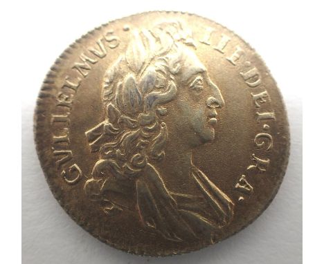1696 silver sixpence of William III, nEF condition. P&amp;P Group 0 (£5+VAT for the first lot and £1+VAT for subsequent lots)