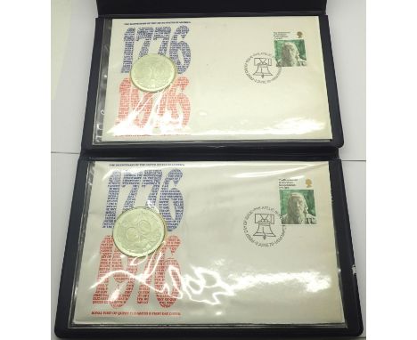 Two Birmingham Mint 1976 coin envelopes. P&amp;P Group 0 (£5+VAT for the first lot and £1+VAT for subsequent lots) 