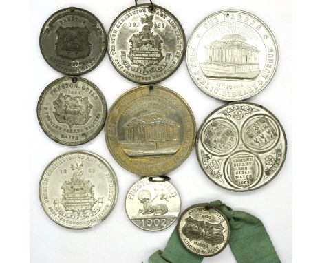 Preston Guild medallions, mainly high grade. P&amp;P Group 0 (£5+VAT for the first lot and £1+VAT for subsequent lots) 