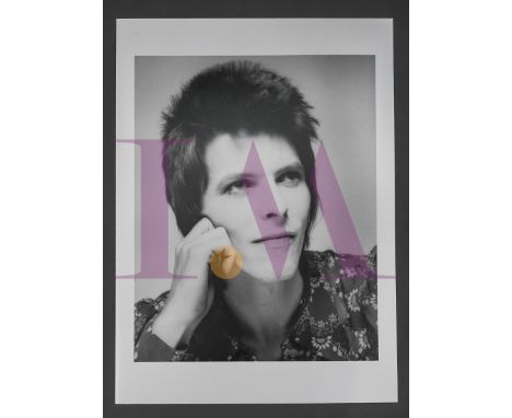 DAVID BOWIE - 1972 SUKITA first meeting Photographs.2 x Large 42 x 30 cm black and white photographs taken by Masayoshi Sukit