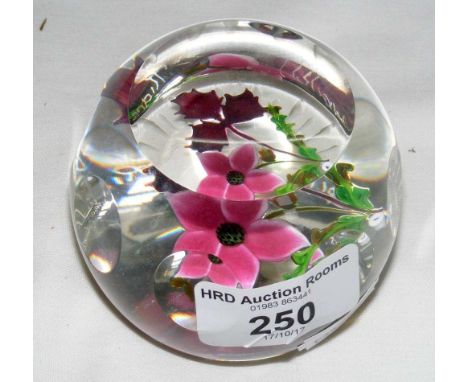 A Whitefriars Caithness Autumn Bouquet paperweight