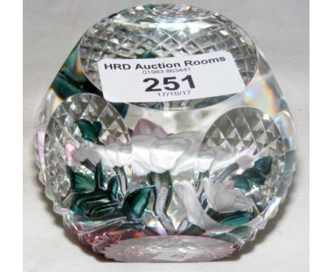 A Whitefriars Rose Caithness paperweight - Limited Edition 45 of 50