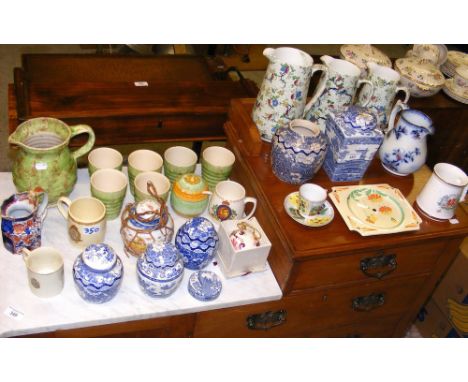 Various collectable ceramic ware, including jugs, ginger jars