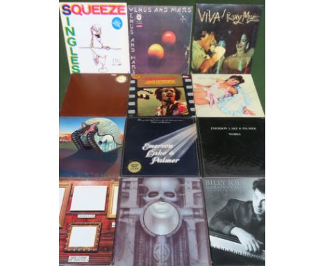 Various LP'S (12) including Wings, Emerson, Lake &amp; Palmer, Billy Joel, Roxy Music, Jimi Hendrix etc
All in used condition