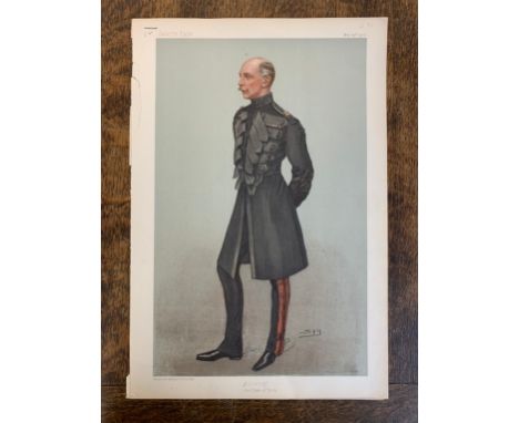 Portrait (Vanity Fair) - Princes, N/o.25 - H.S.H The Duke of Teck G.C.V.O May 29th 1902, colour, measurements 39cm x 26cm, te