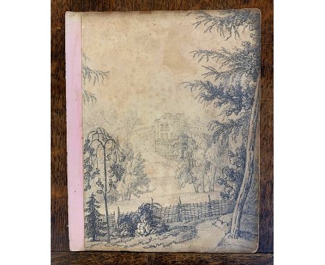 Bradley Rectory-A pencil sketch dated 1857 of Bradley Rectory which is situated in Great Bradley on the Suffolk Cambridgeshir