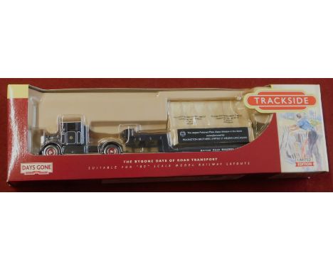 Trackside DG 112002 Scammell Tractor With Artic Low Loader and Glass Load - BRS. Mint in box.