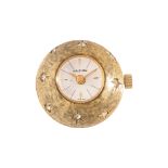 A WALTHAM GOLD PLATED SPHERICAL PENDANT WATCH
