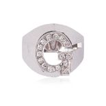 A DIAMOND 'G' RING