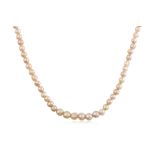 A SEED PEARL STRAND NECKLACE