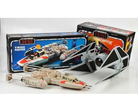 STAR WARS; two Star Wars fighters by Hasbro Kenner from the vintage collection, comprising Return Of The Jedi Y-Wing and Retu