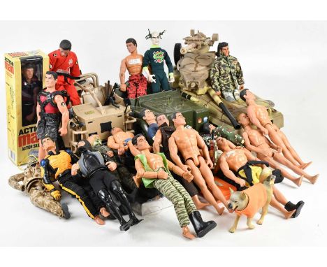 ACTION MAN; a collection of figures, loose and boxed, also vehicles.