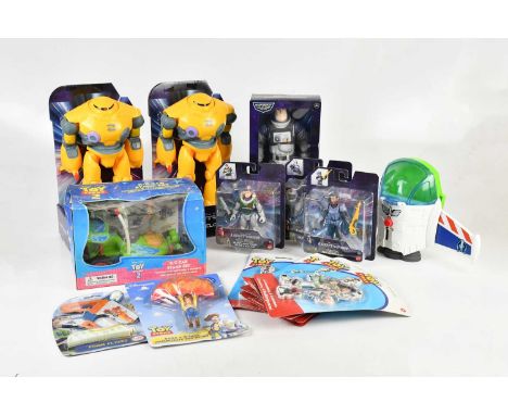 TOY STORY; a collection of related figures and games, including Mattel XL-01 Buzz Lightyear figure, Mattel Mo Morrison figure