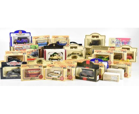 An extensive collection of die-cast vehicles including Lledo, Days Gone, Yesteryear, etc.