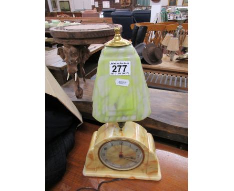 Vintage Bakelite clock & lamp