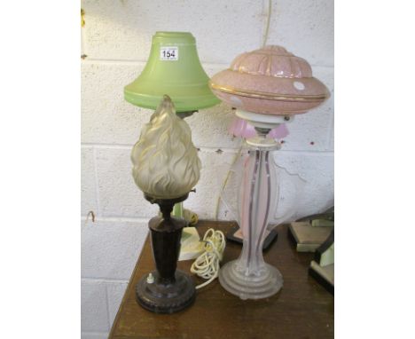 4 vintage table lamps