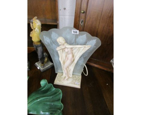 Art Nouveau themed lamp