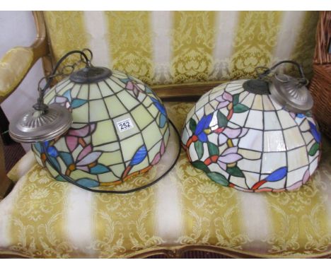 2 large Tiffany style lamp shades