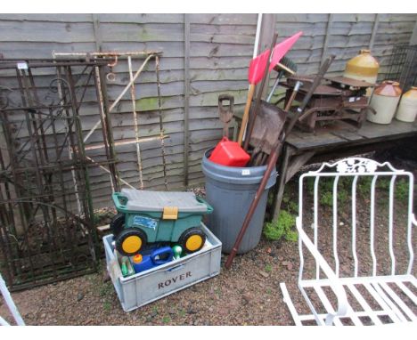 Collection of garden tools etc