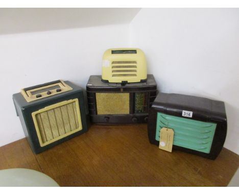 4 vintage radios