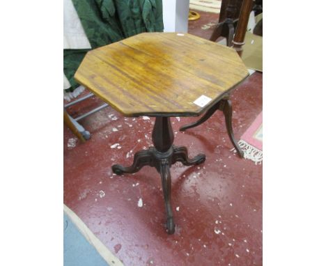 Small mahogany tripod table