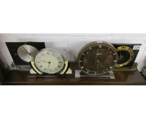 4 vintage mantle clocks