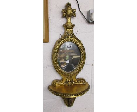 Gilt wall mirror bracket