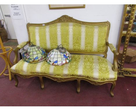 French gilt salon sofa