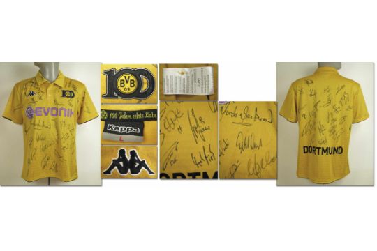 Football Shirt Borussia Dortmund 09 Signed Dortmund Trikot 09 Original 100 Jahre Bvb J