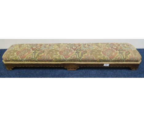 A Victorian walnut sloped top prayer stool with tapestry upholstery Condition Report:Available upon request