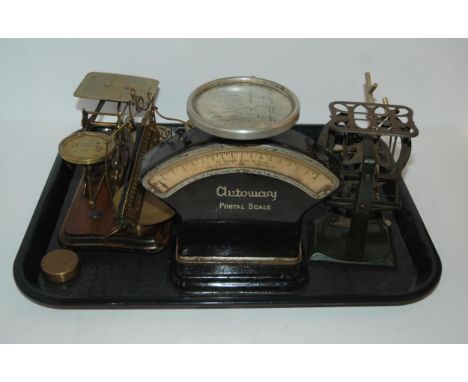 A tray lot of various vintage scales (af) Condition Report:Available upon request