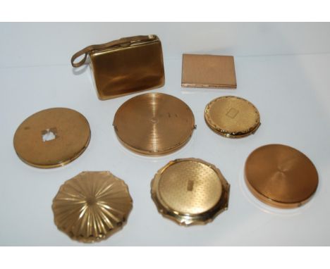 Seven various compacts including a novelty handbag example Condition Report:Available upon request