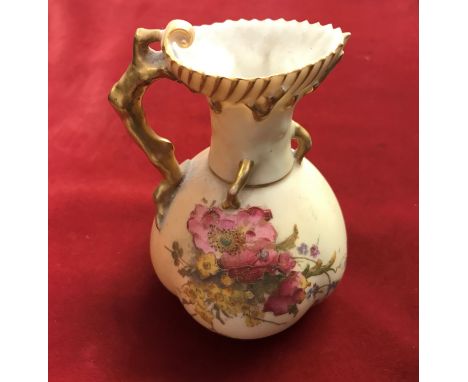 Royal Worcester 1903 Ewer 4" Blush Ivory Reg 167140