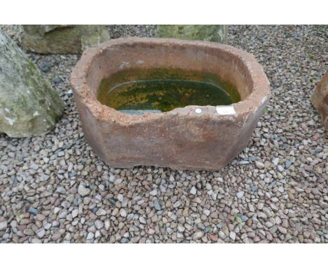 Stone trough - Approx size L 64 cm W 46 cm H 32cm 