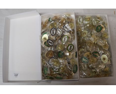 200 enamel motorcycle pin badges (proceeds will go to charity) 