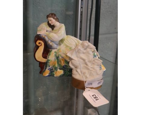 Royal Doulton figure - Solitude together with a Royal Worcester L/E figurine of George and the Dragon 