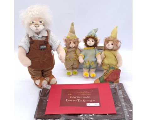 Charlie Bears Isabelle Collection Elves and the Shoemaker teddy bear set from the Happily Ever After Fairy Tale Collection, S