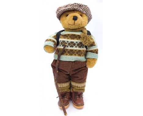 Little Folk Lakeland Bears vintage teddy bear, Haweswater Honey plush, plastic eyes, fully jointed, original clothing, MISSIN