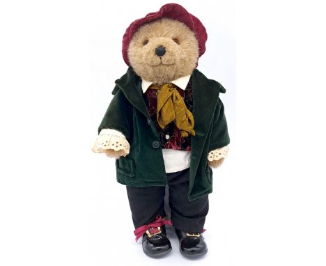 Little Folk Lakeland Bears Poet vintage teddy bear, blonde with black fleck plush, plastic eyes, fully jointed, original clot