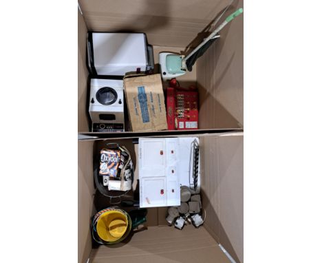 Vintage tinplate washers and other appliances including: Hoover washing machine and vacuum, Vulcan cooker with a collection o