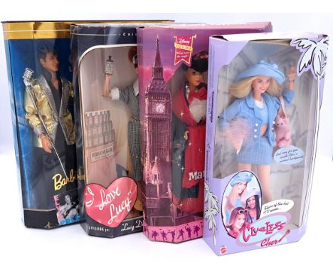 Mattel tv Barbie x four including: #17450, #17645,#10313 and #17036; within Good boxes; Good Plus to Excellent.