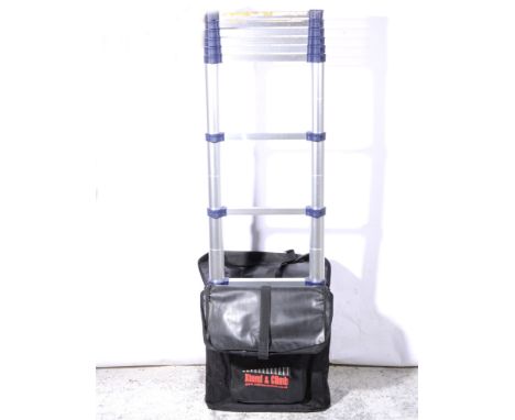 Telescopic ladder, in carry case