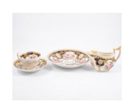 A Coalport part tea and coffee service, 19th century, comprising nine tea cups, six coffee cups eleven saucers, two circular 