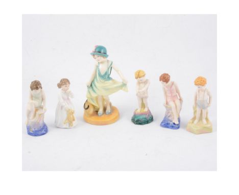 A collection of limited edition and first year of issue Royal Doulton figurines (6), comprising "Archives - Dancing Eyes &amp