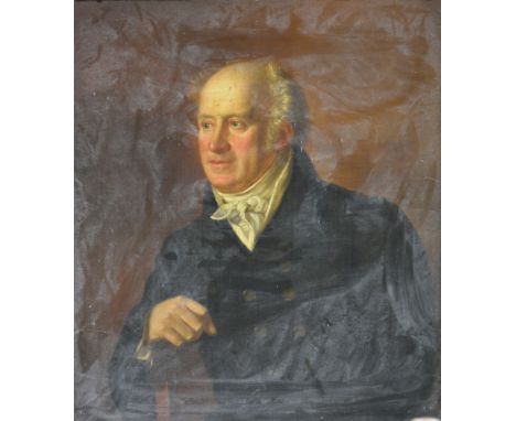 Victorian School, portrait of Samuel Cater, half length, oil on canvas, 76 x 65cm.