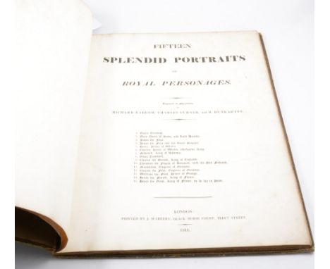 Fifteen Splendid Portraits of Royal Personages, J. McGreery, London, 1816, engraved mezzotints by Richard Earlom, Charles Tur