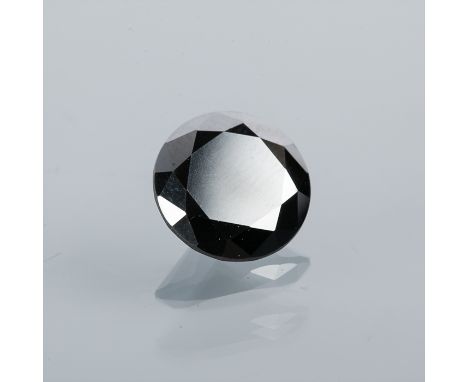 UNMOUNTED ROUND BLACK DIAMOND
approximately 4.55 carats, please note VAT paid by buyer on full hammer price