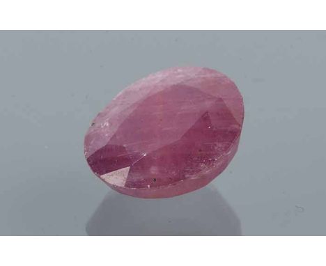UNMOUNTED OVAL CUT RUBY
approximately 9 carats, note: VAT on the full hammer price is payable by the buyer on this lot